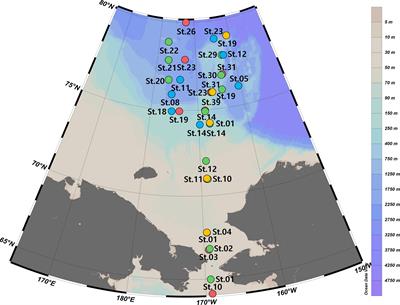 Ecological Responses of Core Phytoplankton by Latitudinal Differences in the Arctic Ocean in Late Summer Revealed by 18S rDNA Metabarcoding